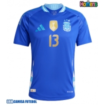 Camisa de Futebol Argentina Cristian Romero #13 Equipamento Secundário Copa America 2024 Manga Curta